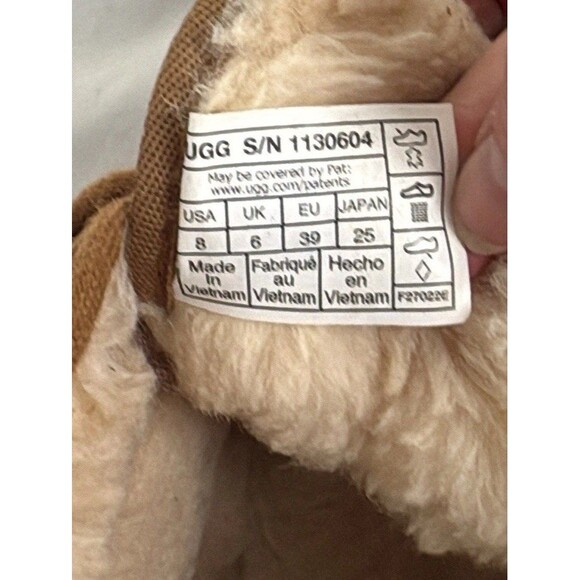 UGG Neumel Chukka Suede Ankle Boots 2 Inch Platform Womens 8 Chestnut - Picture 9 of 12